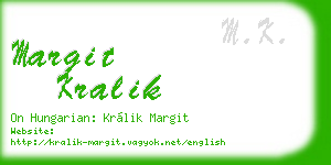 margit kralik business card